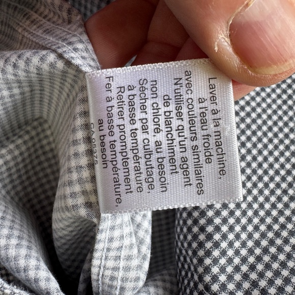 Awearness by Kenneth Cole Men's Geometric Mini Check Button Up Shirt Gray 15.5 - Picture 8 of 13